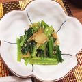 192975's cooksnap of when they made ヘルシー！小松菜のザーサイ和え.