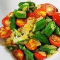 あかばね亭's cooksnap of when they made オクラとミニトマトのオリーブオイル炒め.