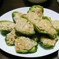 ばんぷ☆'s cooksnap of when they made 豆腐を使ったピーマンの肉詰め.