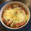 かたちゃんぴーす's cooksnap of when they made 簡単♪うちのオニオングラタンスープ.
