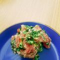 yummya's cooksnap of when they made お刺身の小鉢＊ニラと鰹節の塩麹和え.