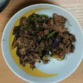 たなりょうさん's cooksnap of when they made 牛肉とナスとピーマンの炒め物〜ごま風味〜.