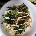 でんでんクック☆'s cooksnap of when they made ラーメンスープで炊き込みご飯丼♡.