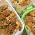 tikariri's cooksnap of when they made 残り物や市販の物で！簡単！カツ丼弁当☆.