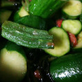sknstr's cooksnap of when they made きゅうりとオクラの塩昆布和え.