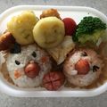 むっちのよめ's cooksnap of when they made ソーセージDe簡単カワイイおにぎり弁当☆.