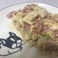 yuririn✩'s cooksnap of when they made キャベツとベーコンの卵とじ.
