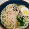 姫ハックン☆'s cooksnap of when they made 簡単♡即席♡にんにく鶏塩冷うどん♡.