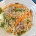tikariri's cooksnap of when they made 野菜塩焼きそば♪.