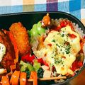 ★ちーた's cooksnap of when they made お弁当♪簡単☆きのこミートソースグラタン.
