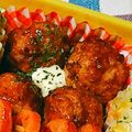★ちーた's cooksnap of when they made 鶏つくねバーグ照り焼き風☆お弁当にも♪.