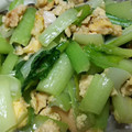 ねぶとり's cooksnap of when they made 簡単♪小松菜と玉子の塩昆布炒め.