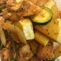 a73n_bky's cooksnap of when they made 鶏肉かぼちゃズッキーニのピリ辛みそ炒め.