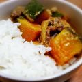 Aloha☆★'s cooksnap of when they made かぼちゃのまろやかミルクカレー.
