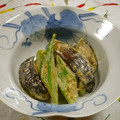 Haru Haru's cooksnap of when they made 茄子とオクラのさっぱり胡麻和え.