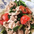 ◎あーたん◎'s cooksnap of when they made 豚肉とルッコラ、トマト炒め.