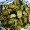 yosiee's cooksnap of when they made 簡単 ♪ ゴーヤとナスの甘辛味噌炒め.