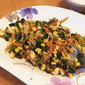 クックVDY0UG☆'s cooksnap of when they made 小松菜とツナ缶と玉子の炒めもの.