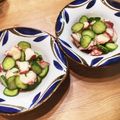 yucachai's cooksnap of when they made タコとキュウリの酢の物.