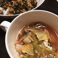 あたむ❤189's cooksnap of when they made キャベツとキノコのミネストローネ風スープ.