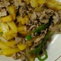 風の翼's cooksnap of when they made 豚肉とじゃがいものにんにく炒め.