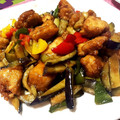 クックMGZ7VX☆'s cooksnap of when they made 鶏肉と夏野菜の揚げ絡め.