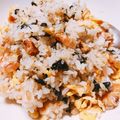 クックQLBY7B☆'s cooksnap of when they made 干しエビと韓国海苔のチャーハン.