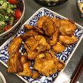 saya7ka's cooksnap of when they made 鶏ささみの天ぷら★カレー風味♪カレー塩付.