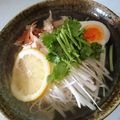 ちゃちゃまる♥'s cooksnap of when they made ノンオイル。鶏塩ネギパクチーそうめん.