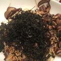 1035's cooksnap of when they made マッシュルームと海苔の和風スパゲティー.