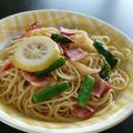 もりくマ's cooksnap of when they made アスパラとベーコンの塩レモンパスタ.