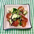 にきけん's cooksnap of when they made 簡単！トマトと胡瓜の塩昆布和え★夫の料理.