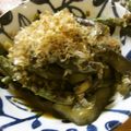低カロ探検隊's cooksnap of when they made レンジで母の味！いんげんとなすのおかか煮.