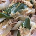 ちゃもはむ's cooksnap of when they made ピーマンの卵とじ丼.