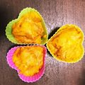 クック9BK9TW☆'s cooksnap of when they made レンジで♡離乳食カボチャきな粉蒸しパン.