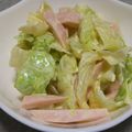 こむぎぱくぱく's cooksnap of when they made 魚肉ソーセージとキャベツの辛子マヨサラダ.