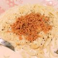もかもかと's cooksnap of when they made 簡単♪明太子(たらこ)クリームうどん.