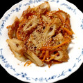 オイゼビウス's cooksnap of when they made 簡単おかず：ちくわと人参のきんぴら.