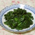 mmameco's cooksnap of when they made つるむらさきの酸っぱ辛いおひたし.