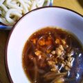 みさばーん's cooksnap of when they made 簡単すぎる★鶏そぼろのつけ麺うどん.