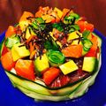 もふさわ's cooksnap of when they made サーモンちらしケーキ寿司.