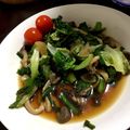☆モロヘイヤ☆'s cooksnap of when they made サラダ菜としめじのスタミナ炒め♡.