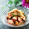 Dellaたん's cooksnap of when they made 節電レシピ★キムたこきゅうり蒸し豆和え.