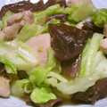 Rick_t's cooksnap of when they made 簡単な油不使用の鶏肉とキクラゲ炒め.