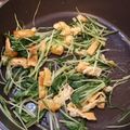 haturi's cooksnap of when they made 簡単一品水菜と油揚げのお浸し.