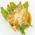 れぃちむ☆'s cooksnap of when they made 簡単おかず：オクラのおひたし.