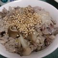 あさごまスープ's cooksnap of when they made 筍と舞茸の炊き込みごはん♡.