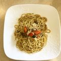 ココペリん's cooksnap of when they made トマトと鶏肉の和風ジェノベーゼ冷製パスタ.
