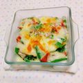 まあまま☆0403's cooksnap of when they made かぼちゃ・ベーコン・いんげんのチーズ焼き.