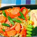 ★ちーた's cooksnap of when they made 冷めてもくっつかない焼きそばお弁当.